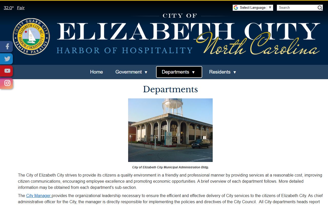Elizabeth City phone directory police department
