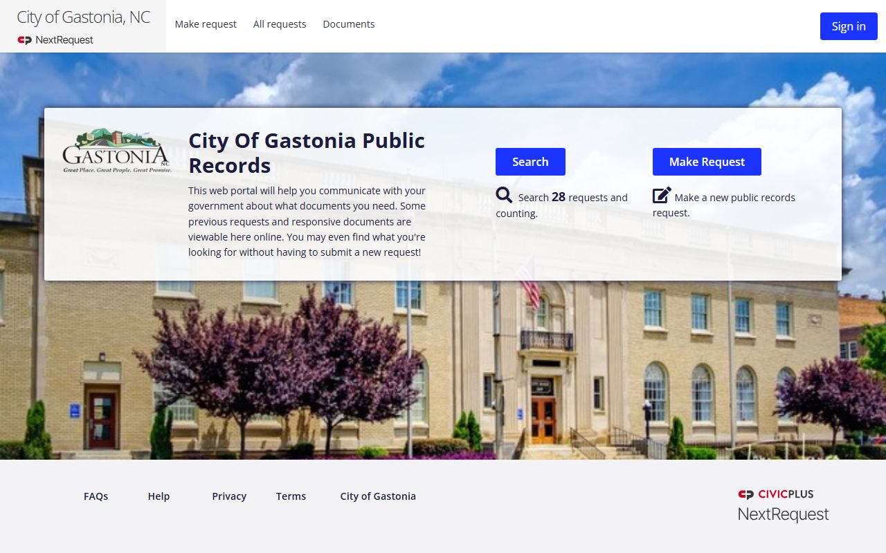 Gastonia phone directory city public records