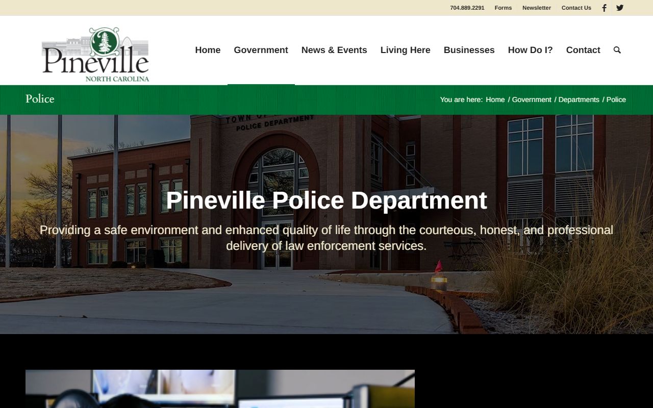 Pineville phone directory police department