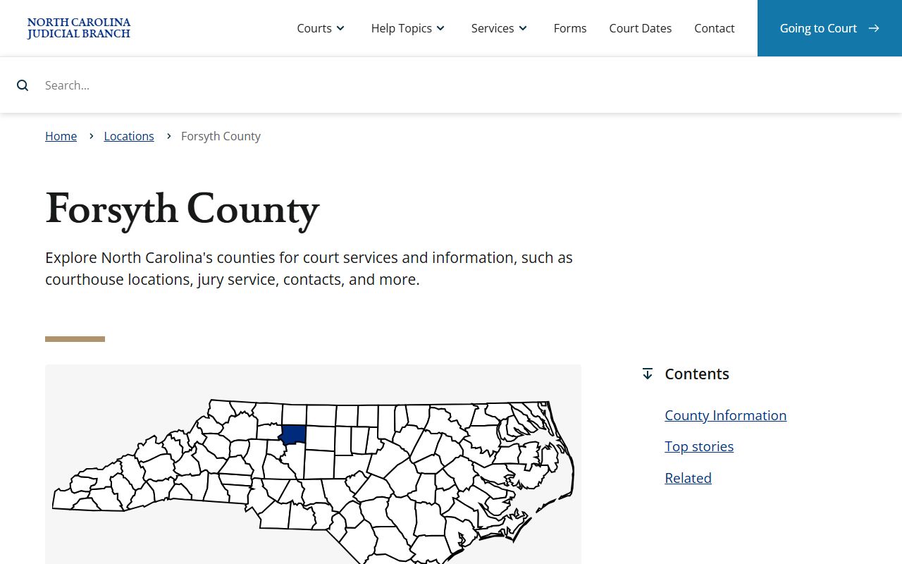 Forsyth County clerk of court phone directory