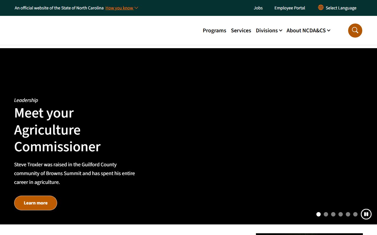 North Carolina Department of Agriculture phone directory