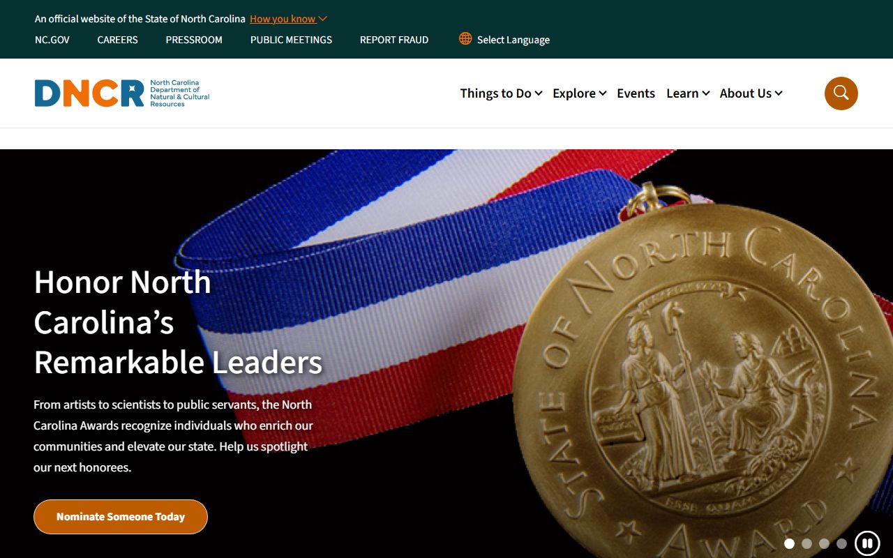 North Carolina Department of Natural and Cultural Resources phone directory